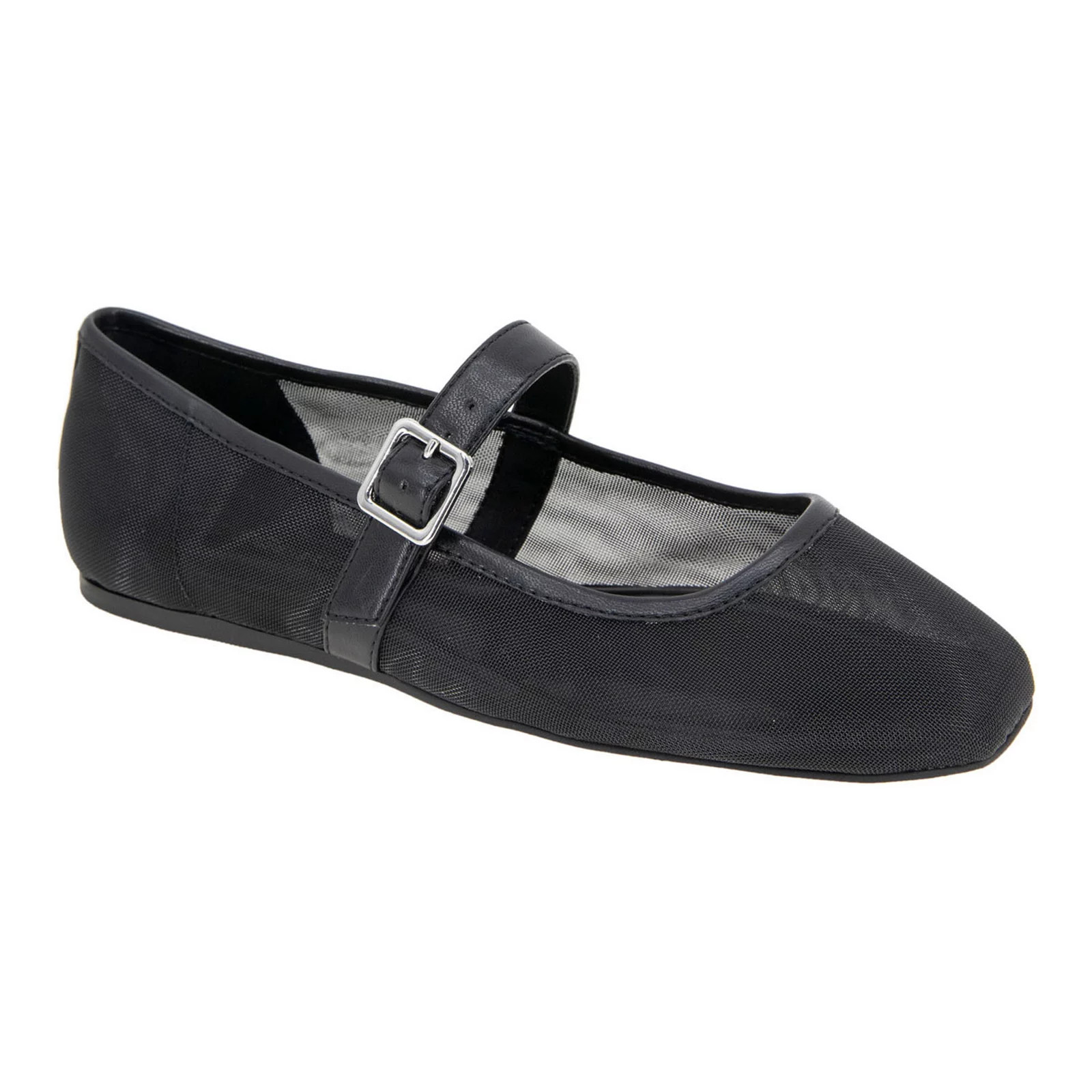 BCBGeneration Harpin Women's Mary Jane Flats, Size: 6, Black Mesh | Kohl's