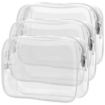 Generic Clear Makeup Bag - 3 Pack Clear Travel Bags for Toiletries for | Target