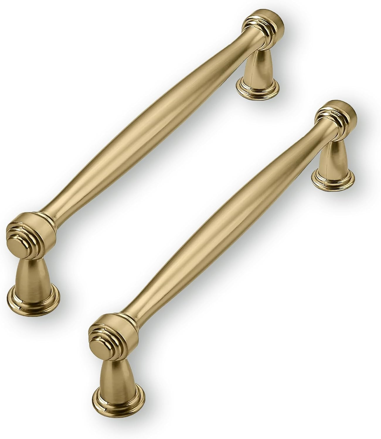 Solid Heavy-Duty 10 Pack 5 Inch Hole Center Brushed Brass Cabinet pulls is Suitable for Kitchens ... | Amazon (US)