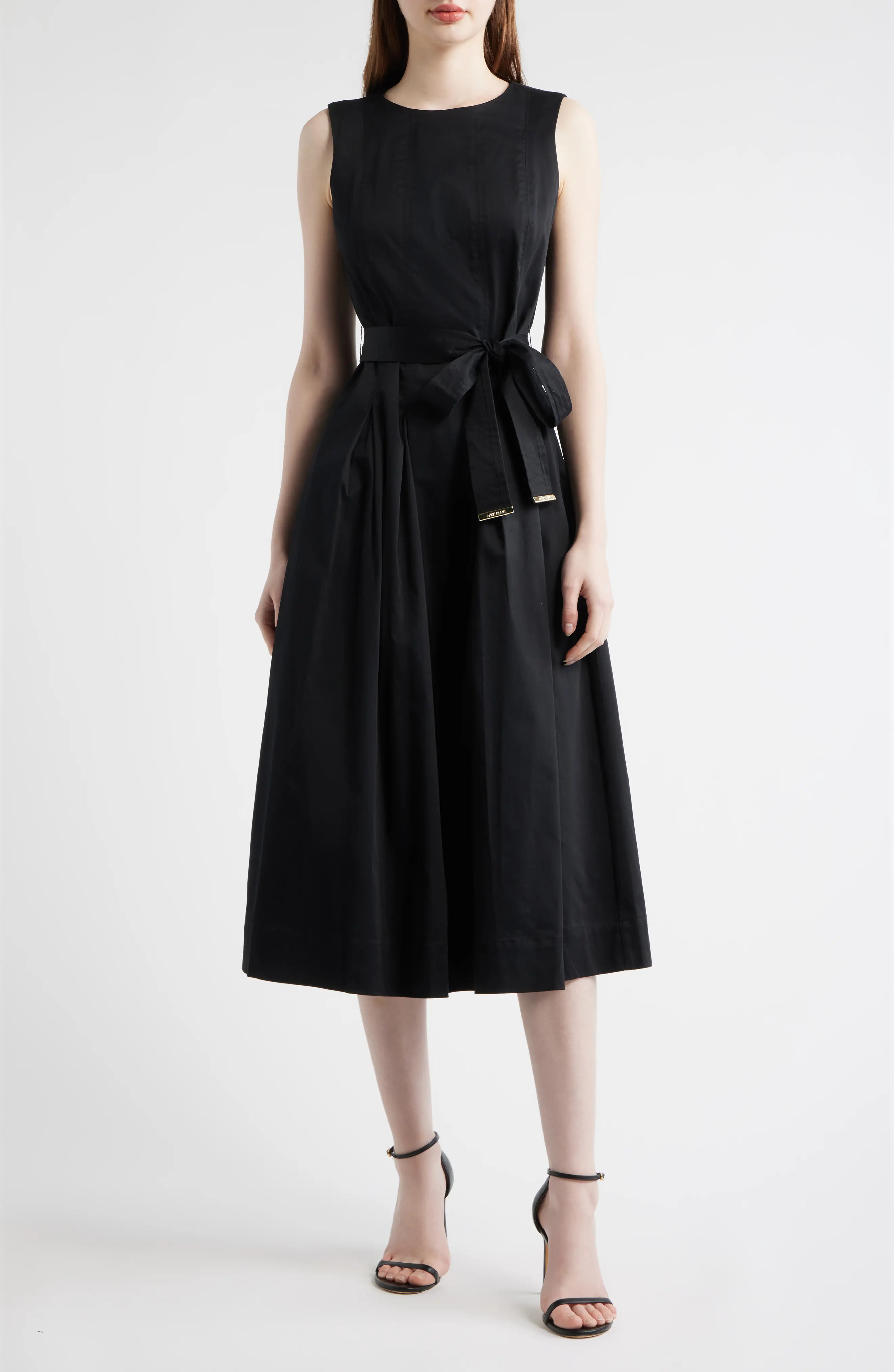 Sleeveless Stretch Cotton Midi Dress (Women) | Nordstromrack | Nordstrom Rack