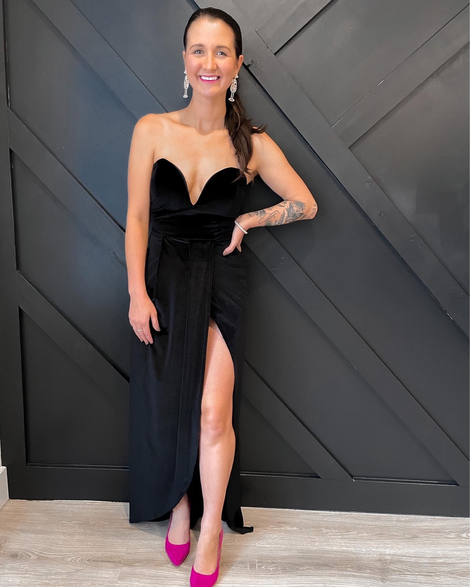 A night out on the town 💕🥂✨ shop my look! — this dress is 50% off + has been my go-to LBD for yearsssss! // the shoes are no longer available but I linked similar ones, same for jewelry! 🫶🏼

#LTKstyletip #LTKfit #LTKshoecrush