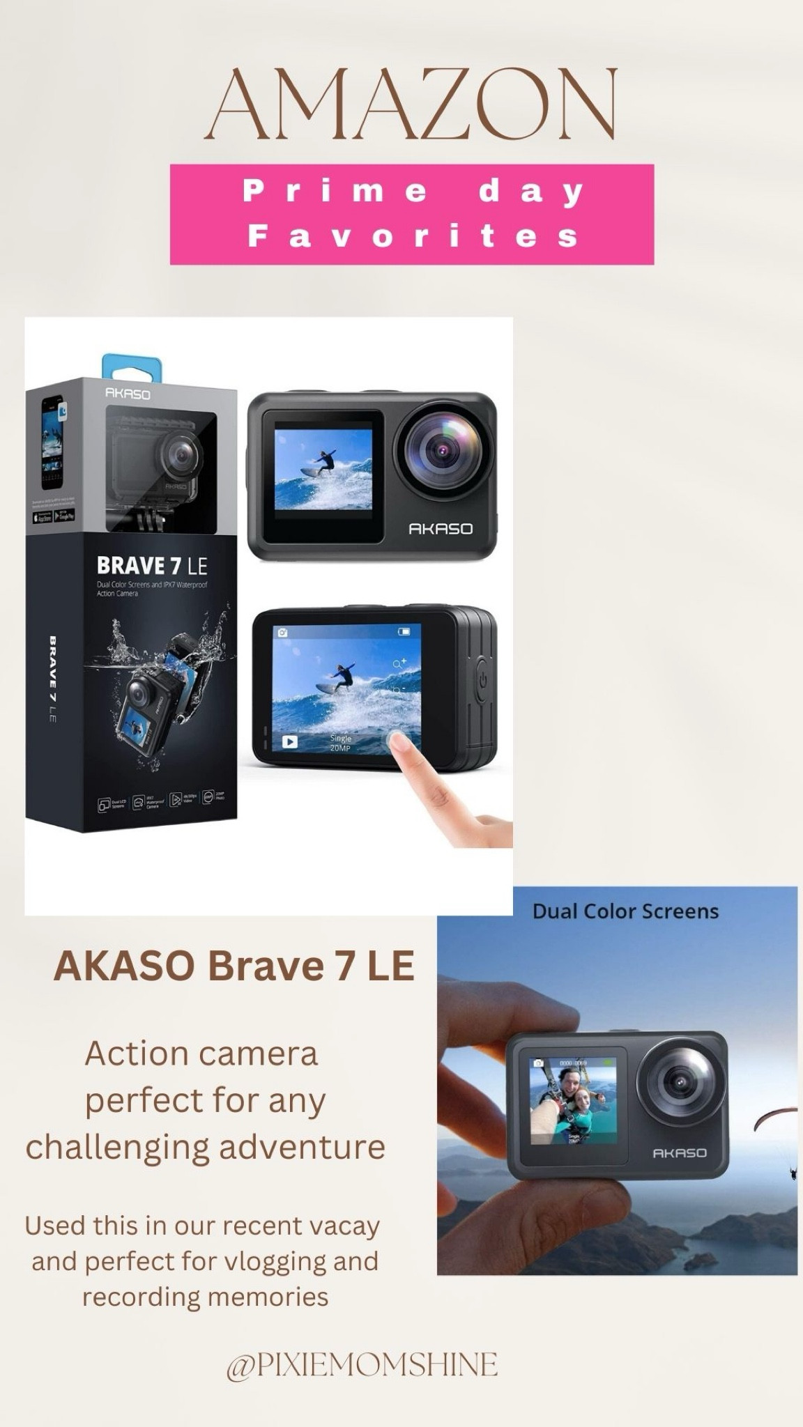 Perfect action camera for vlogging and recording memories! On Prime day sale!

#LTKTravel