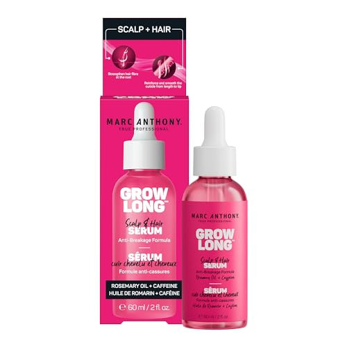 Marc Anthony Grow Long Scalp & Hair Serum - Anti-Breakage Formula Nourish, Strengthen & Hydrate Scalp & Hair Follicles - Natural Shine & Fuller-Looking Hair Strands from Root to Tip, 2 fl oz | Amazon (US)