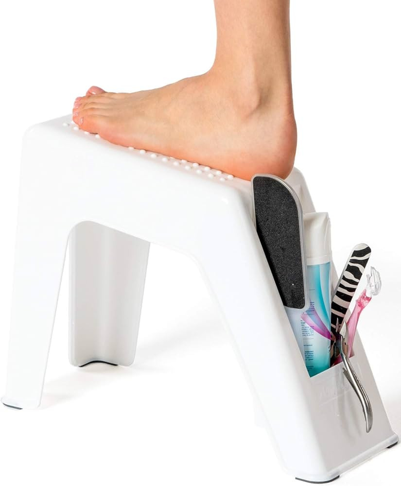 Demi's Home Shower Foot Rest - Pedicure Foot Rest - White - (Supplies Not Included) | Amazon (US)