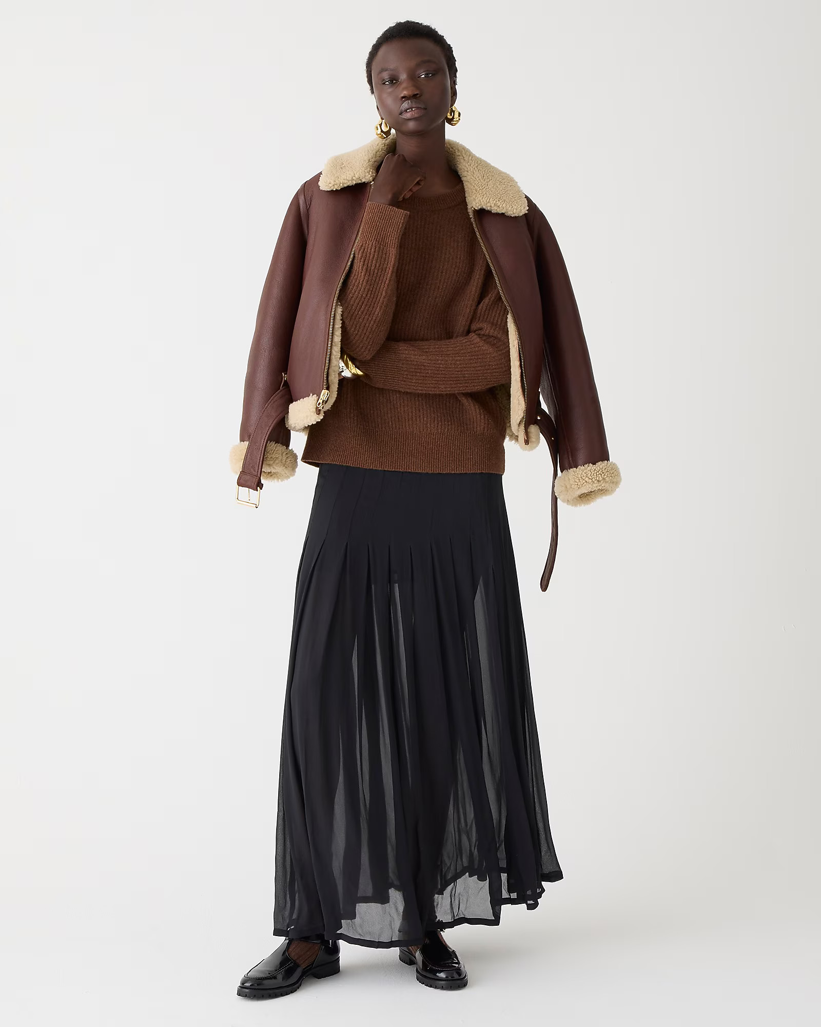 Ribbed cashmere oversized crewneck sweater | J. Crew US