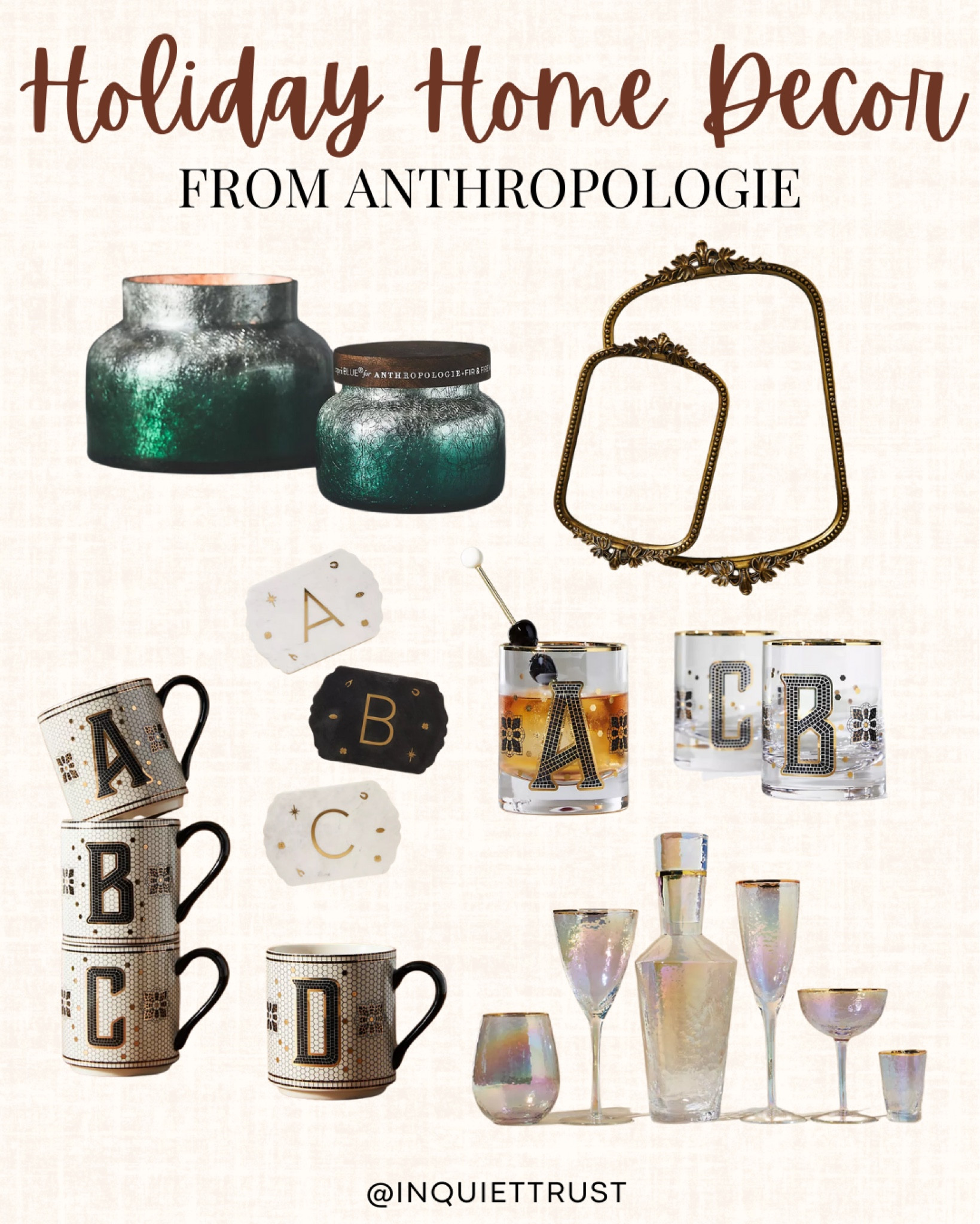 Anthropologie's home decor for the holidays! 

#holidaydecor #livingroomrefresh #kitchenrefresh #homefinds #anthropologiefinds 

#LTKHoliday #LTKhome