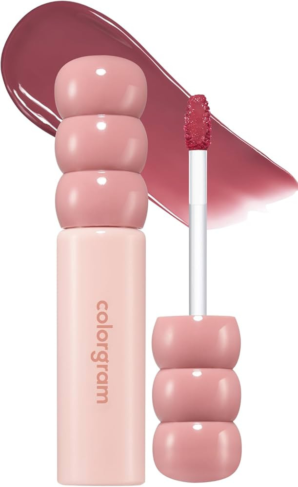 COLORGRAM Fruity Glass Tint 15 Satisfied Fig, Non-Sticky Formula for Glass-Like Shine and Effortl... | Amazon (US)