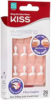Kiss Everlasting French Nail Manicure, Chip-Free with Flexi-Fit Technology, Real Short, "Endless"... | Amazon (US)