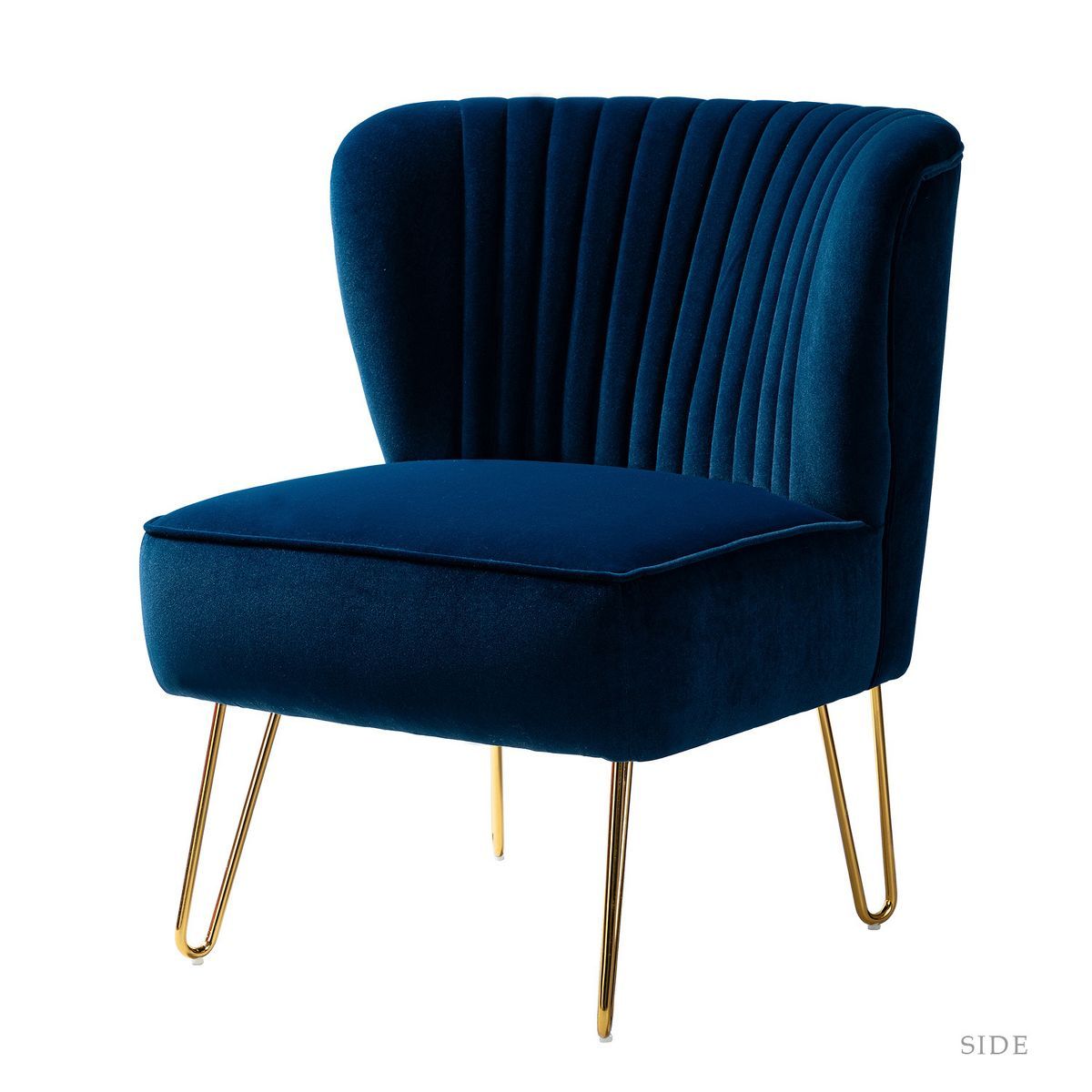 Upholstery Velvet Side Chair with Tufted Back | Karat Home | Target