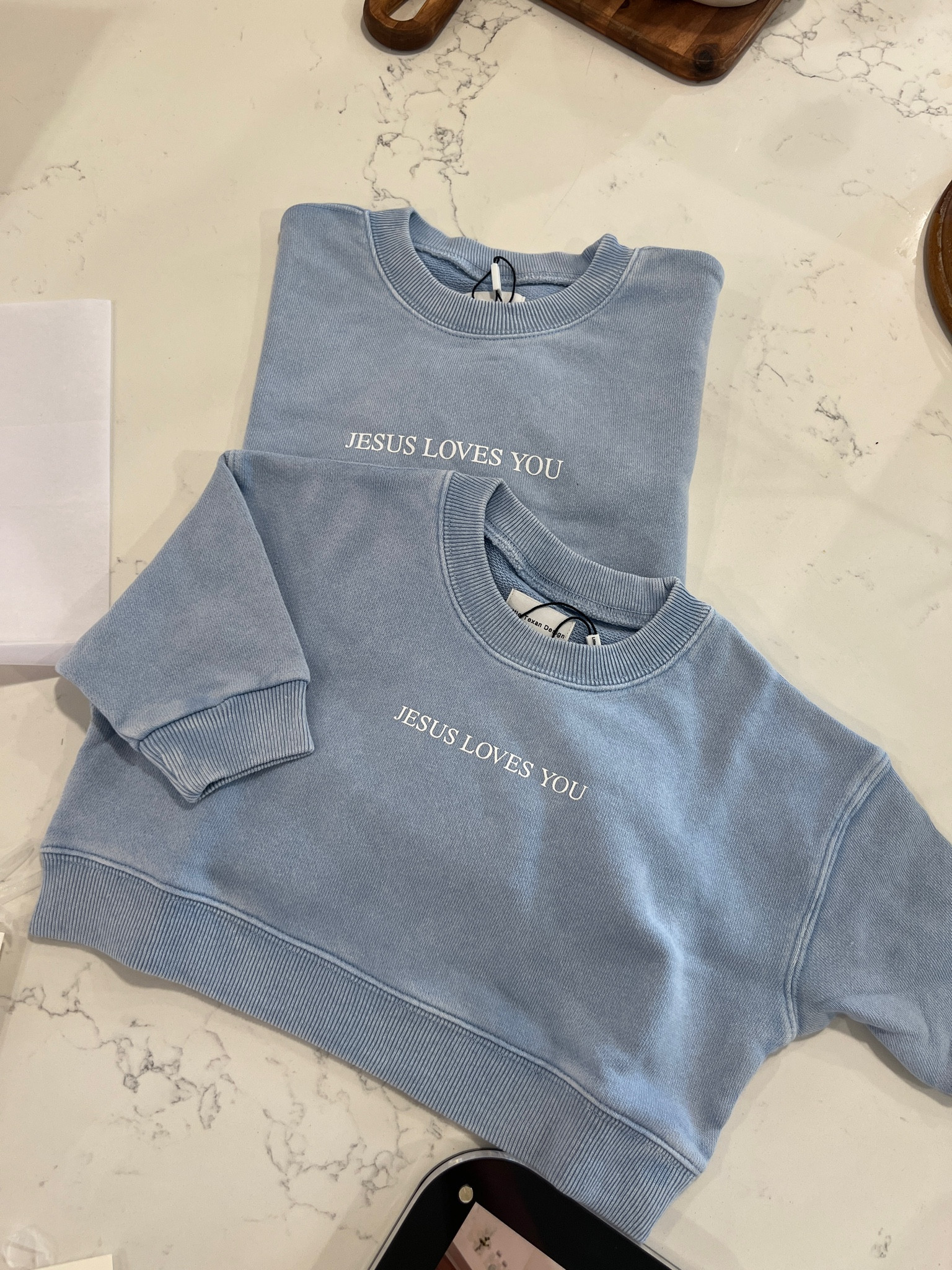 Jesus loves you toddler sweatshirt. They also have custom options to have your babies name on it as well. 

#LTKKids #LTKBaby #LTKFamily