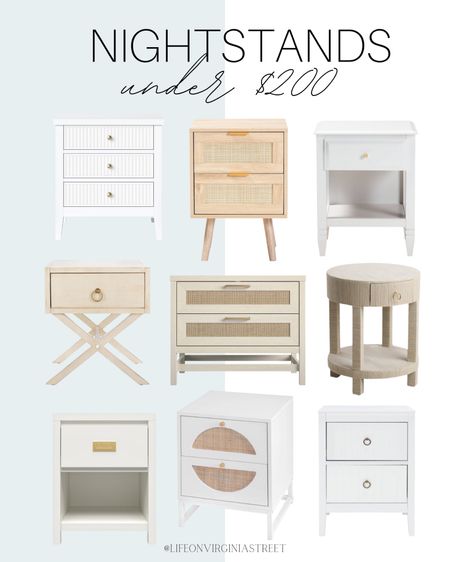 Nightstands under $200! So many different styles and colors! Loving these ones!! 

nightstands, under $200, furniture, affordable furniture, target furniture, wayfair furniture, coastal furniture, coastal home, coastal home decor, coastal style, beach house decor, coastal nightstands, neutral home decor, simple home decor 


#LTKhome #LTKFind #LTKstyletip