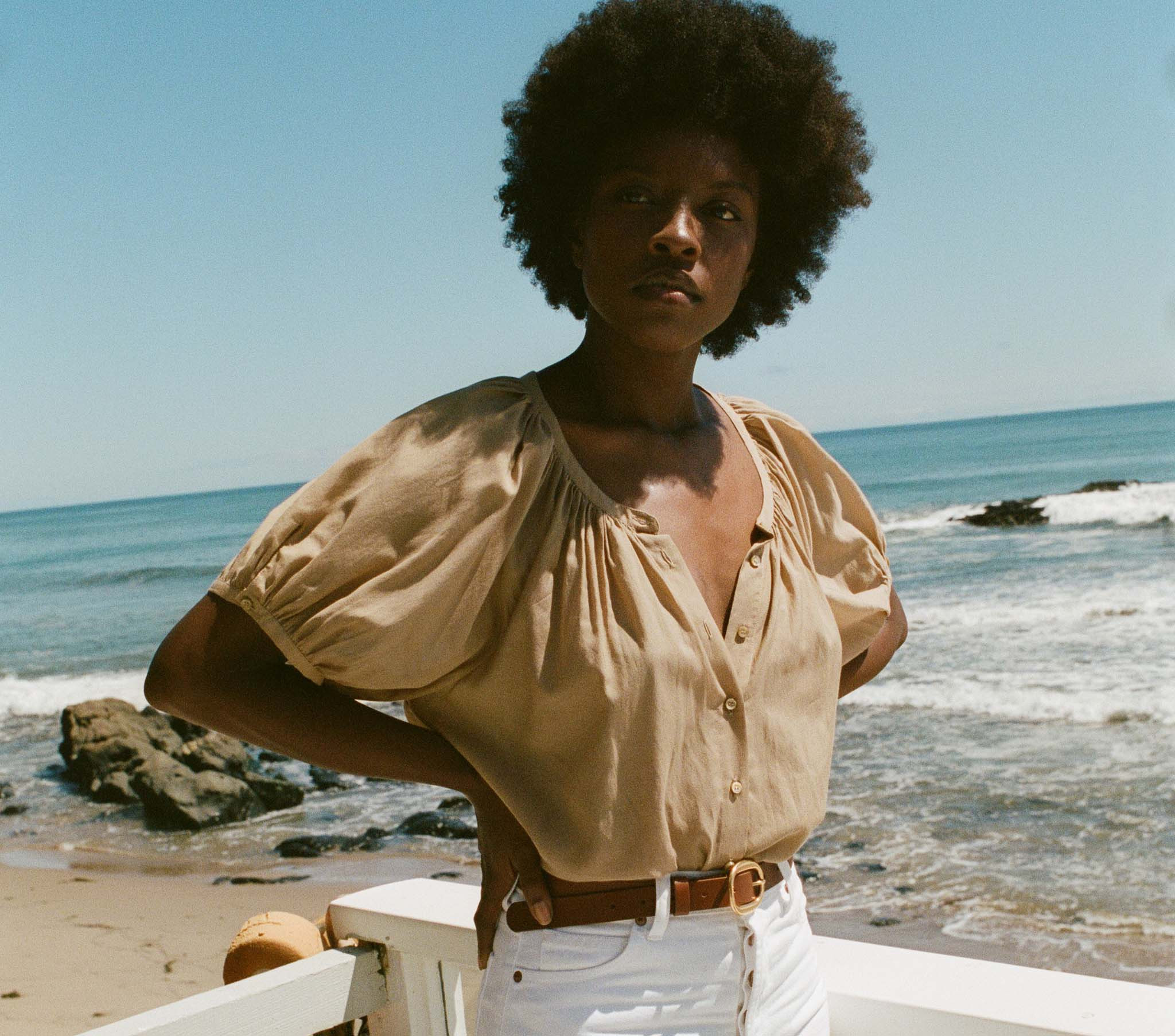 June Top - Driftwood | DÔEN | DOEN