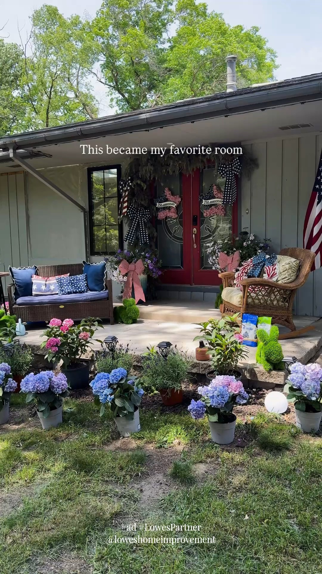 #ad The renovation may still be chaos, but at least the porch has its life together.

While the rest of the house is a work in progress, this little front porch feels finished, peaceful, and exactly where I want to be on a summer evening. Lately, I've been spending more time out here than anywhere else

#lowespartner @loweshomeimprovement