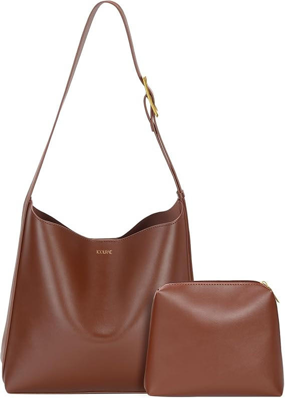 Women's Tote Bag Vegan Leather Travel Work Hobo Bags For Women Medium Slouchy Designer Handbags F... | Amazon (US)