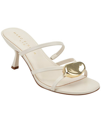 Marc Fisher LTD Women's Natesa Ornamented Strappy Leather Dress Sandals - Macy's | Macy's