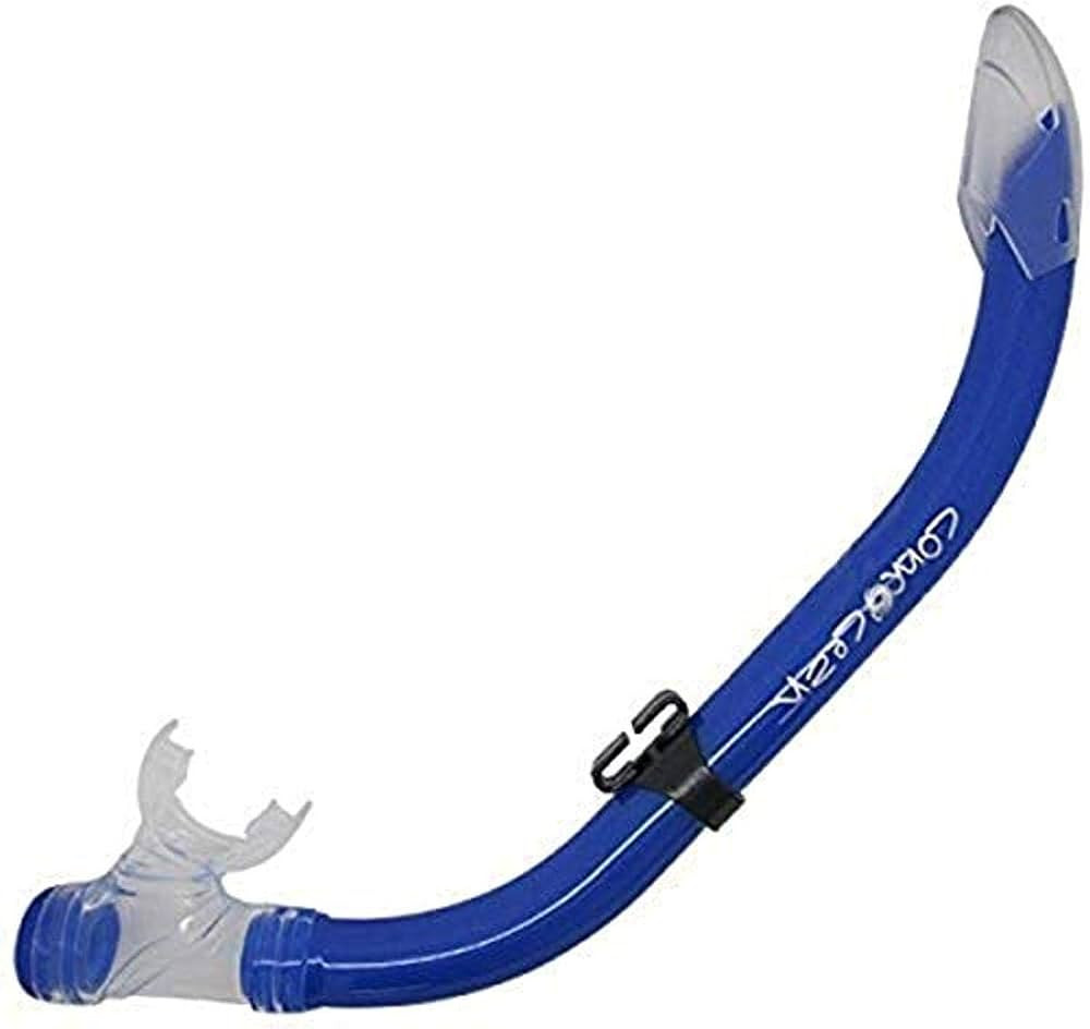 Scuba Choice Comocean Youth Kids Purged Snorkeling Snorkel with Clear Splash Guard, Blue | Amazon (US)