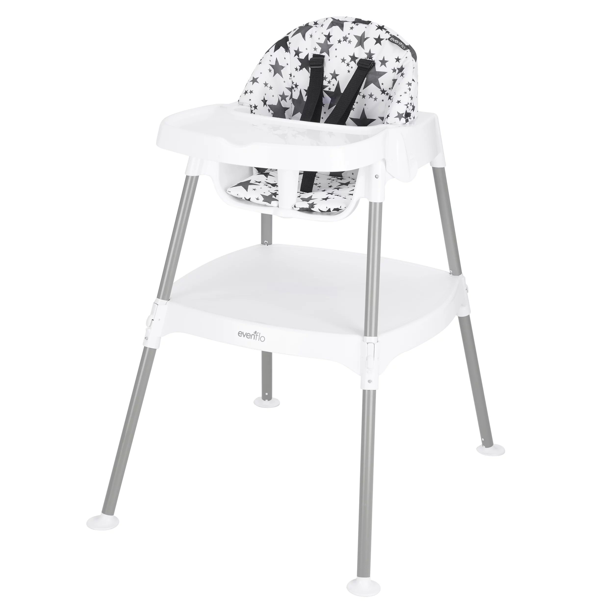 Evenflo 4-in-1 Eat & Grow Convertible High Chair, Pop Star Gray | Walmart (US)