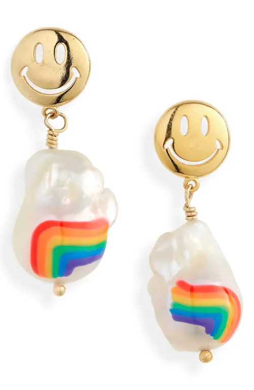 Martha Calvo Over the Rainbow Barque Pearl Drop Earrings at Nordstrom | Nordstrom