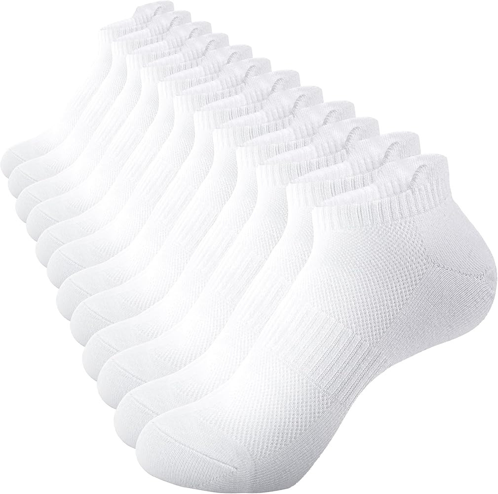 Womens Ankle Socks Running Athletic Sports Low Cut Socks No Show Socks for Women Tab Socks 6 Pair... | Amazon (US)