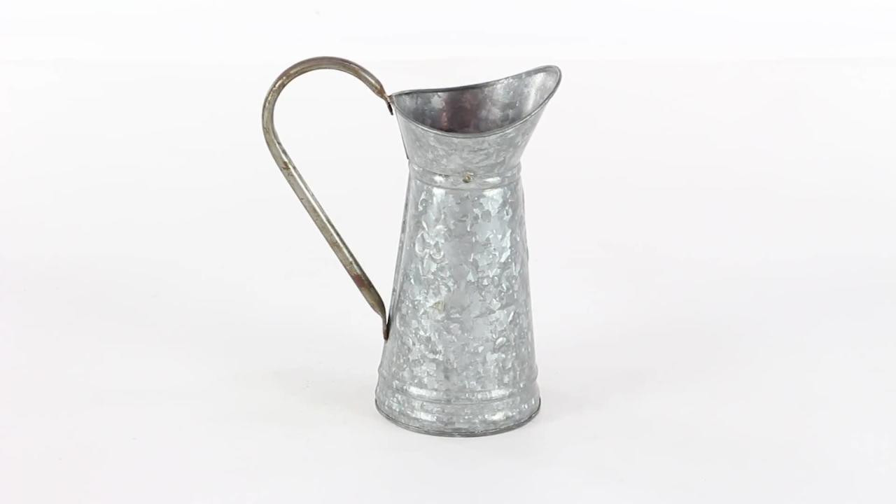 10 in. Medium Brown Metal Watering Can Indoor Outdoor Planter | The Home Depot