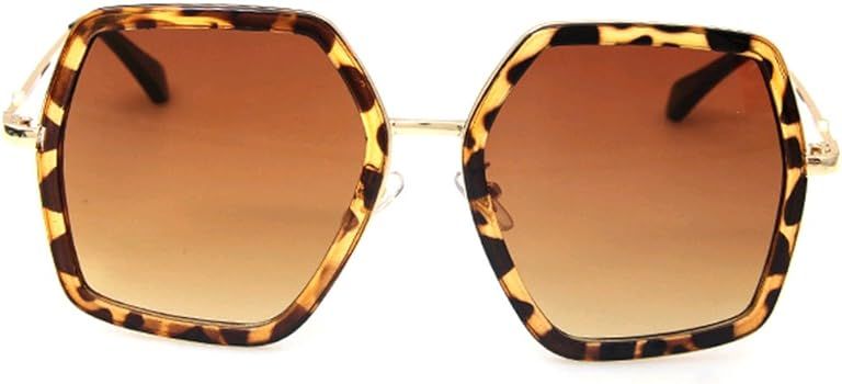 Oversized Square Sunglasses Women Vintage UV Protection?irregular Brand Designer Shades | Amazon (US)