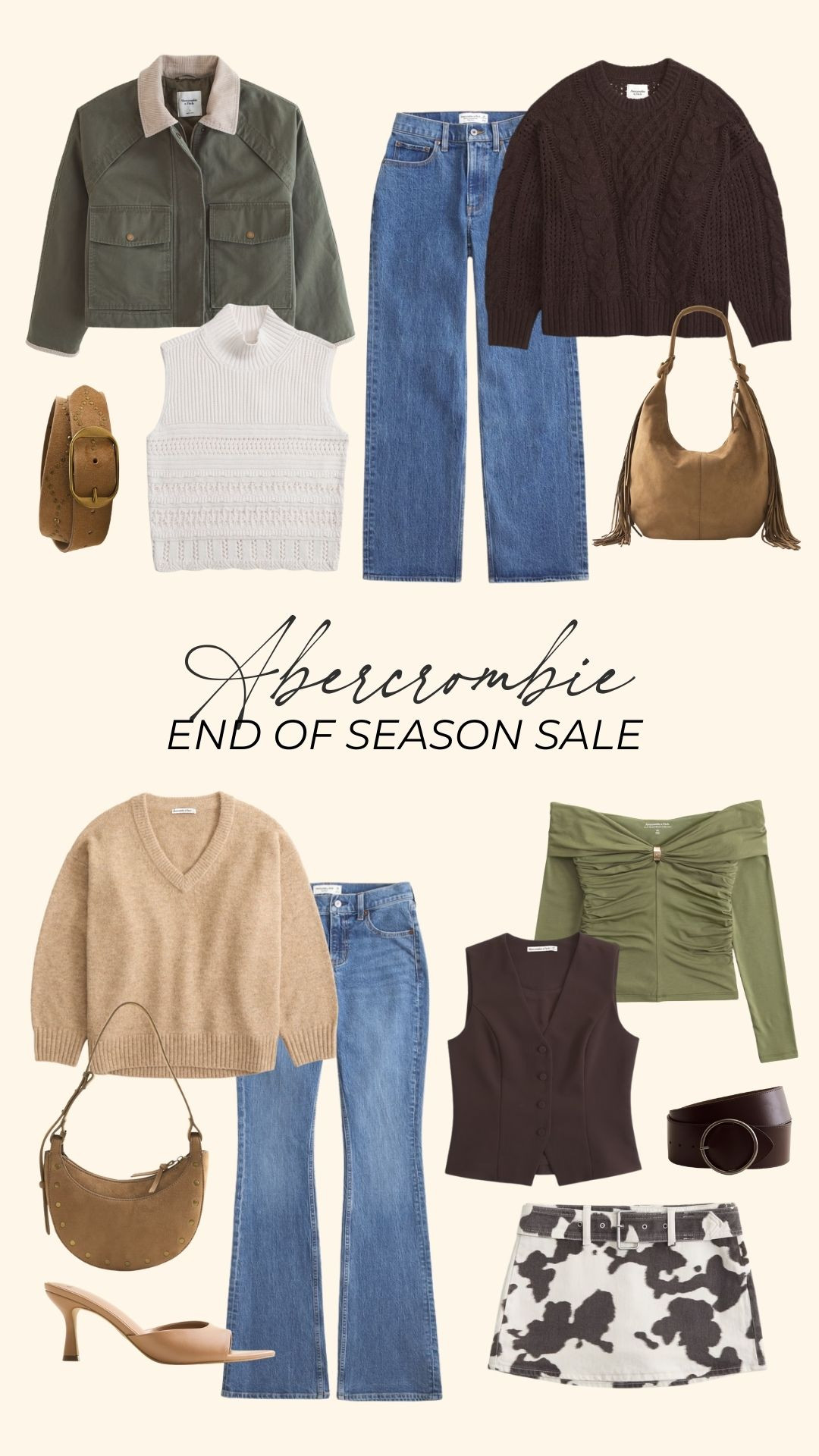 abercrombie end of season sale finds 🤎 up to 50% off 

sale alert, winter fashion, denim, curve love, casual outfit, spring fashion, sweater, purse, kitten heels, michele jaliene 

 #LTKSeasonal #LTKSaleAlert #LTKFindsUnder100