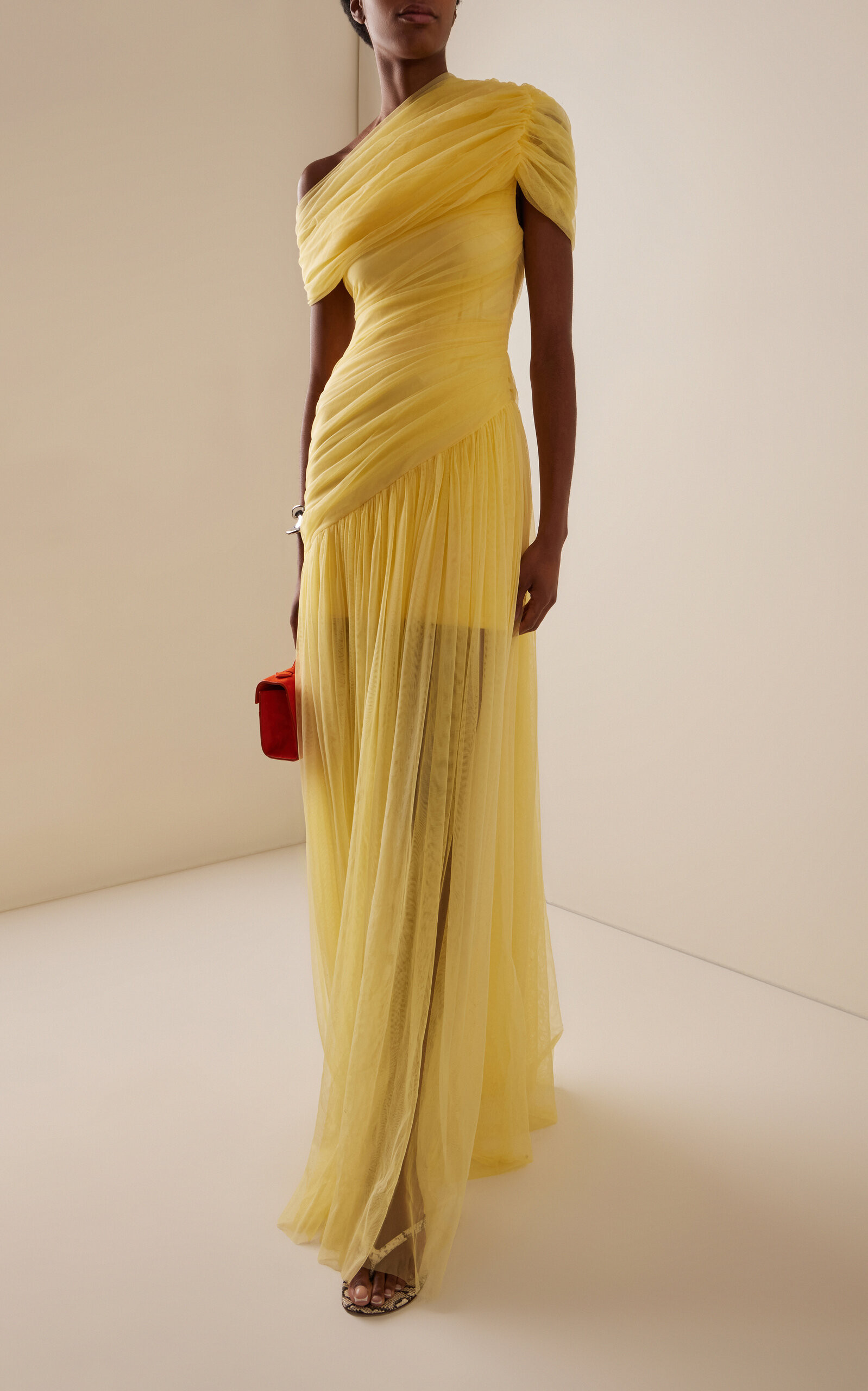 Exclusive Himalia Gathered Tulle Maxi Dress | Moda Operandi (Global)