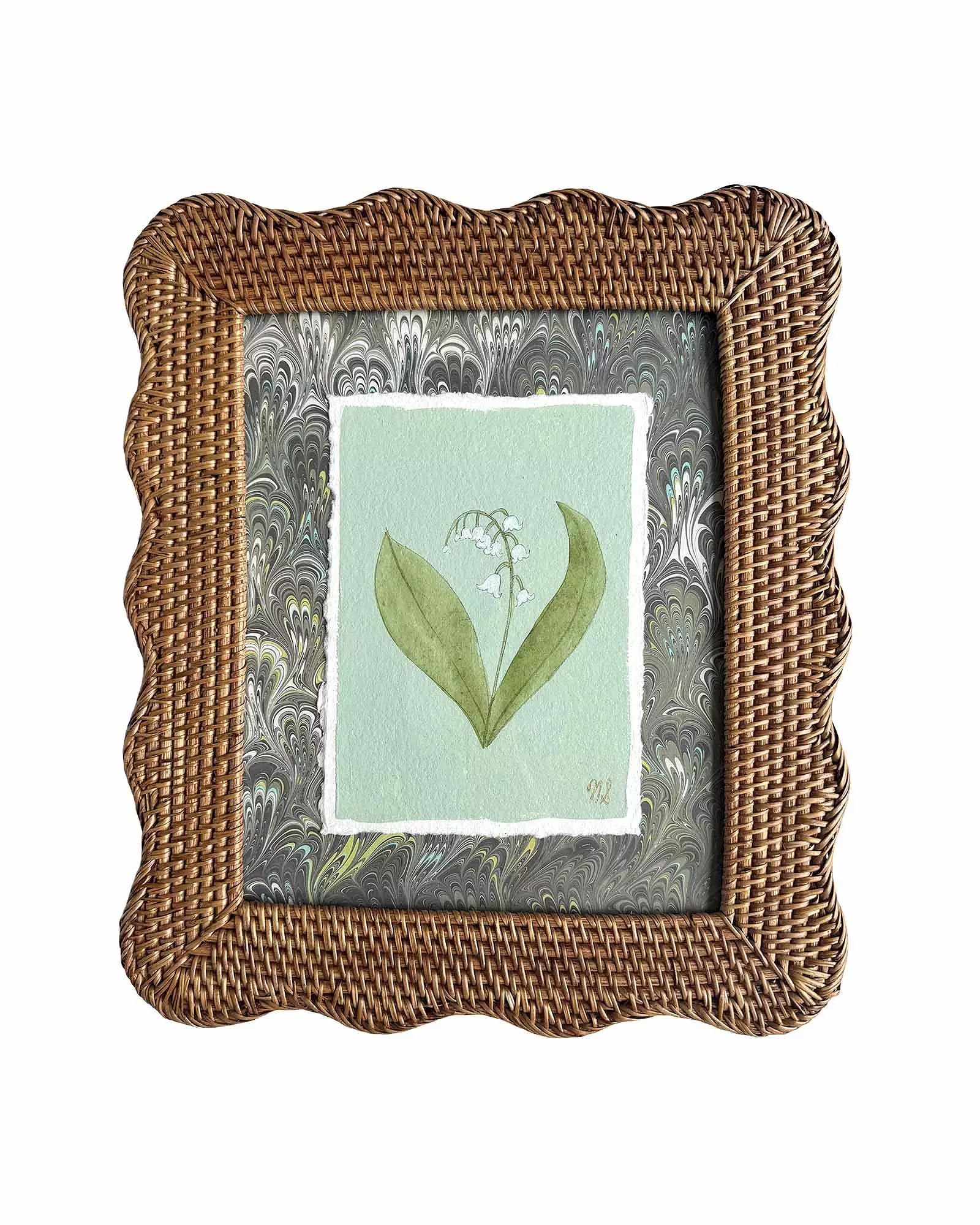 "Lily of the Valley on Green" by Nikki Storer | Serena and Lily