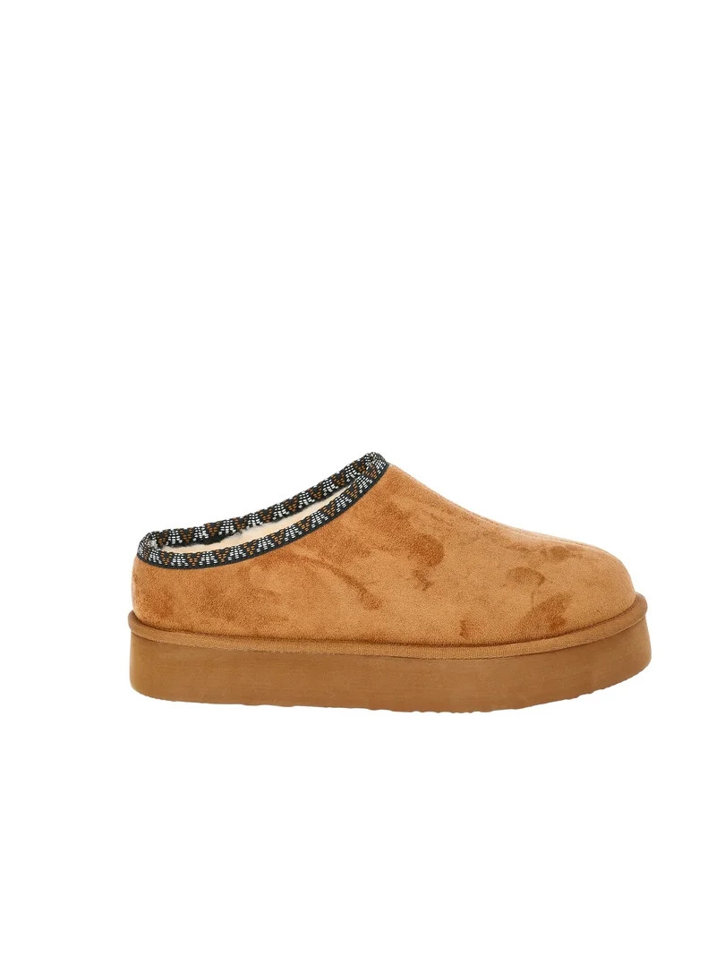 Pawz Women’s Platform Clog Slippers with Faux Fur Lining | Walmart (US)