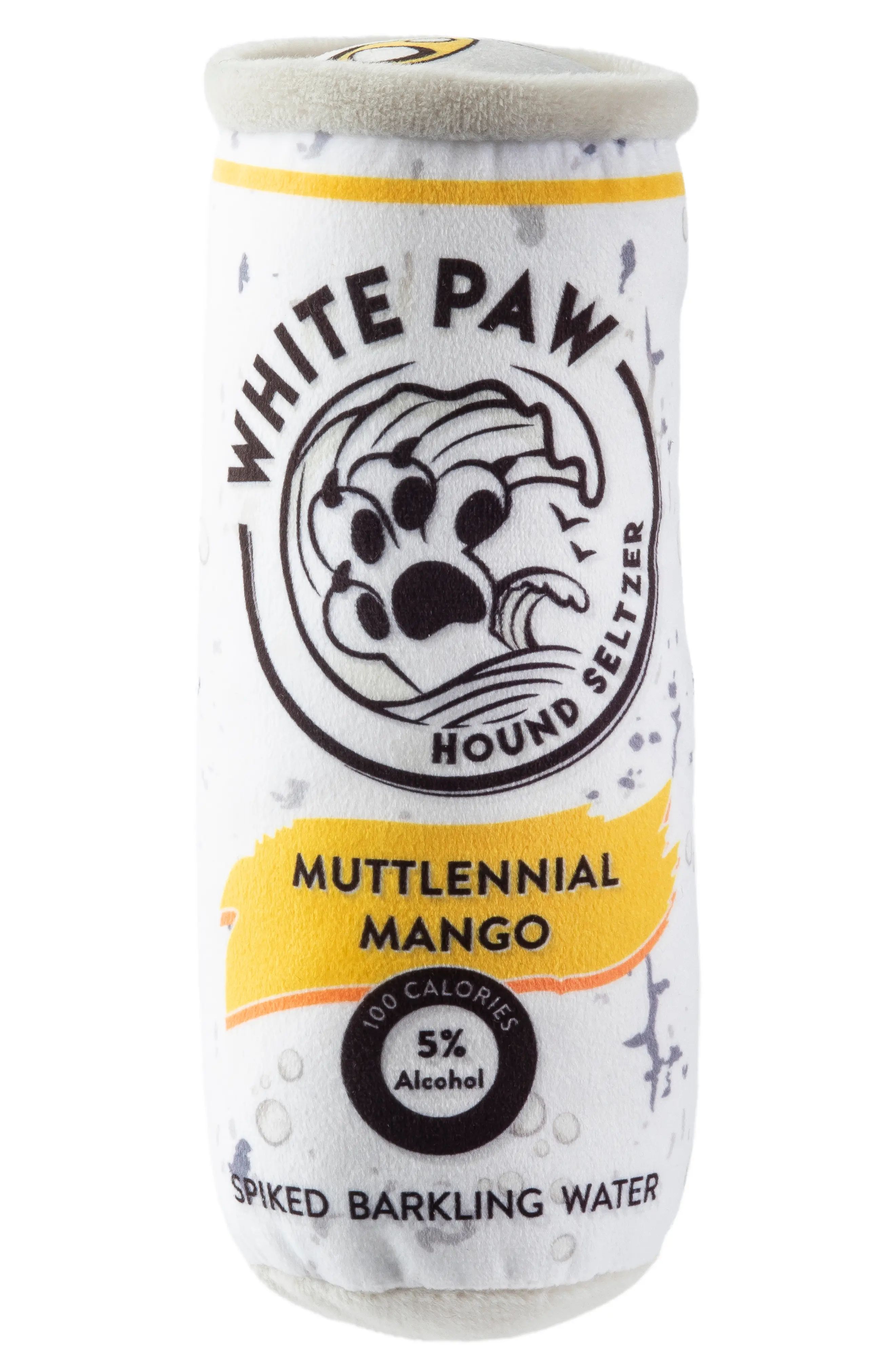 Haute Diggity Dog White Paw Muttlennial Mango Plush Dog Toy, Size One Size - White | Nordstrom