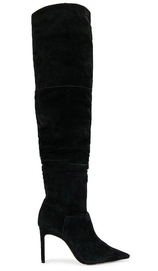 Ashlee Over The Knee Boot in Black | Revolve Clothing (Global)