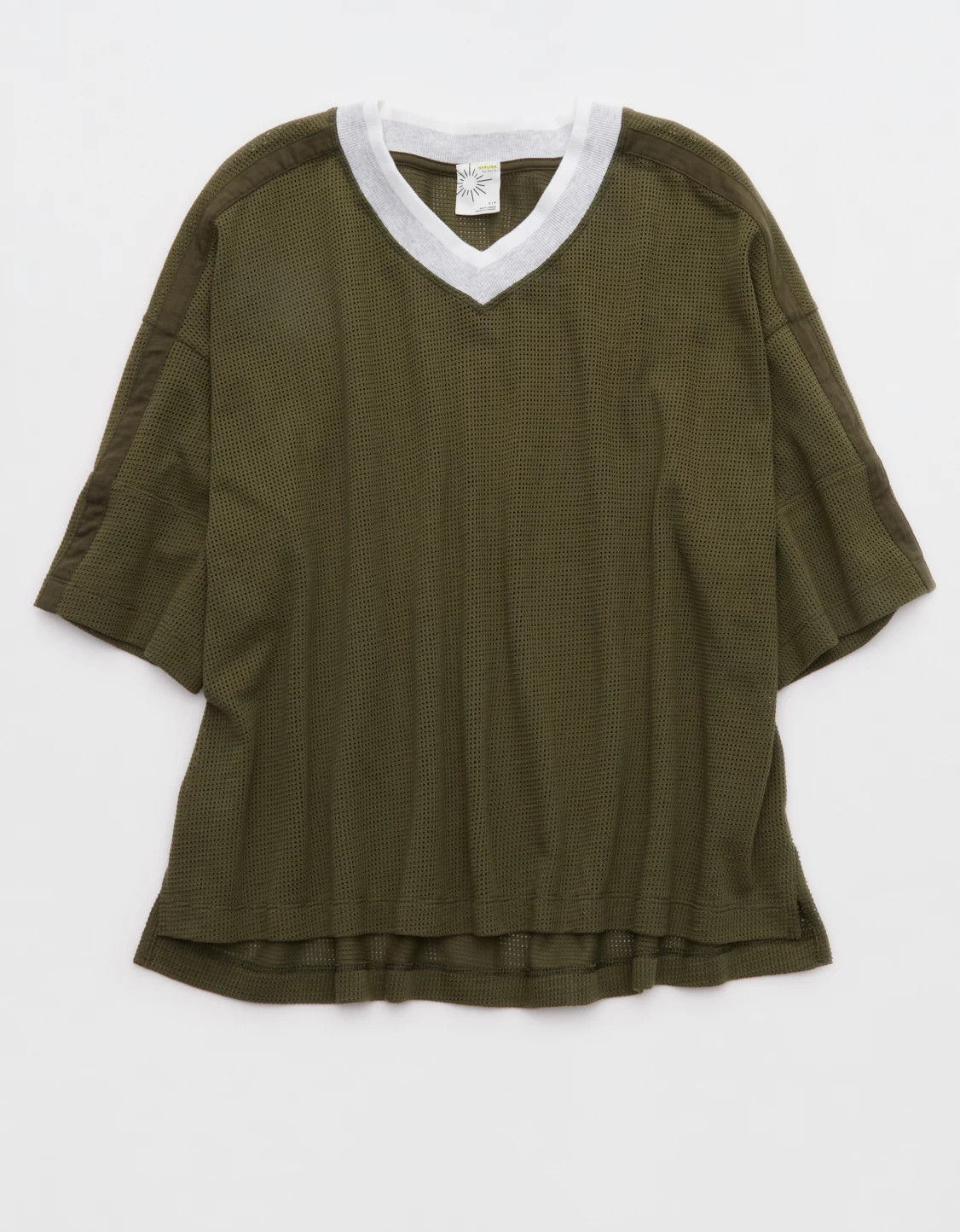 OFFLINE By Aerie Mesh Jersey Short Sleeve T-Shirt | Aerie