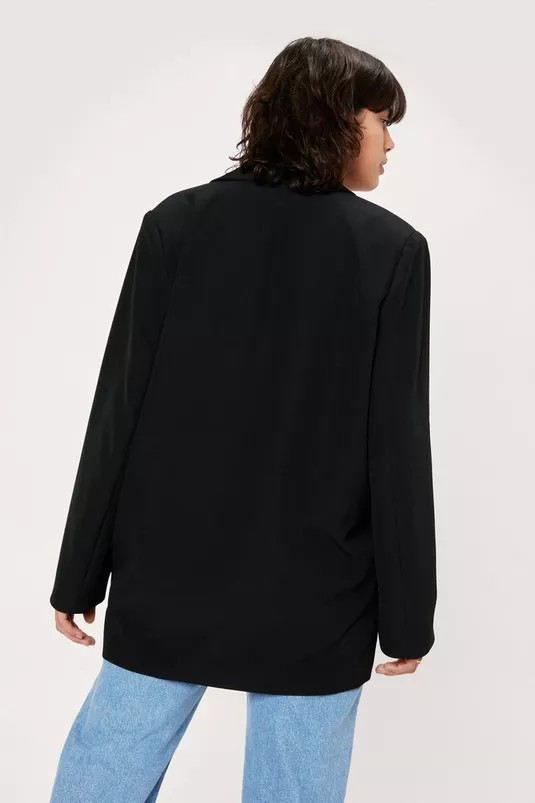 Boxy Oversize Boyfriend Blazer | Nasty Gal (US)