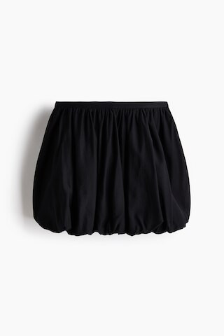 H & M - Bubble-Hem Mini Skirt - Black | H&M (US + CA)