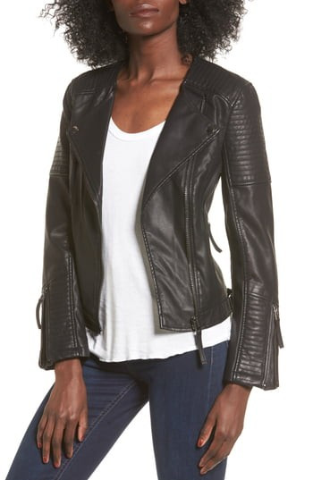 Women's Topshop Luna Faux Leather Biker Jacket | Nordstrom