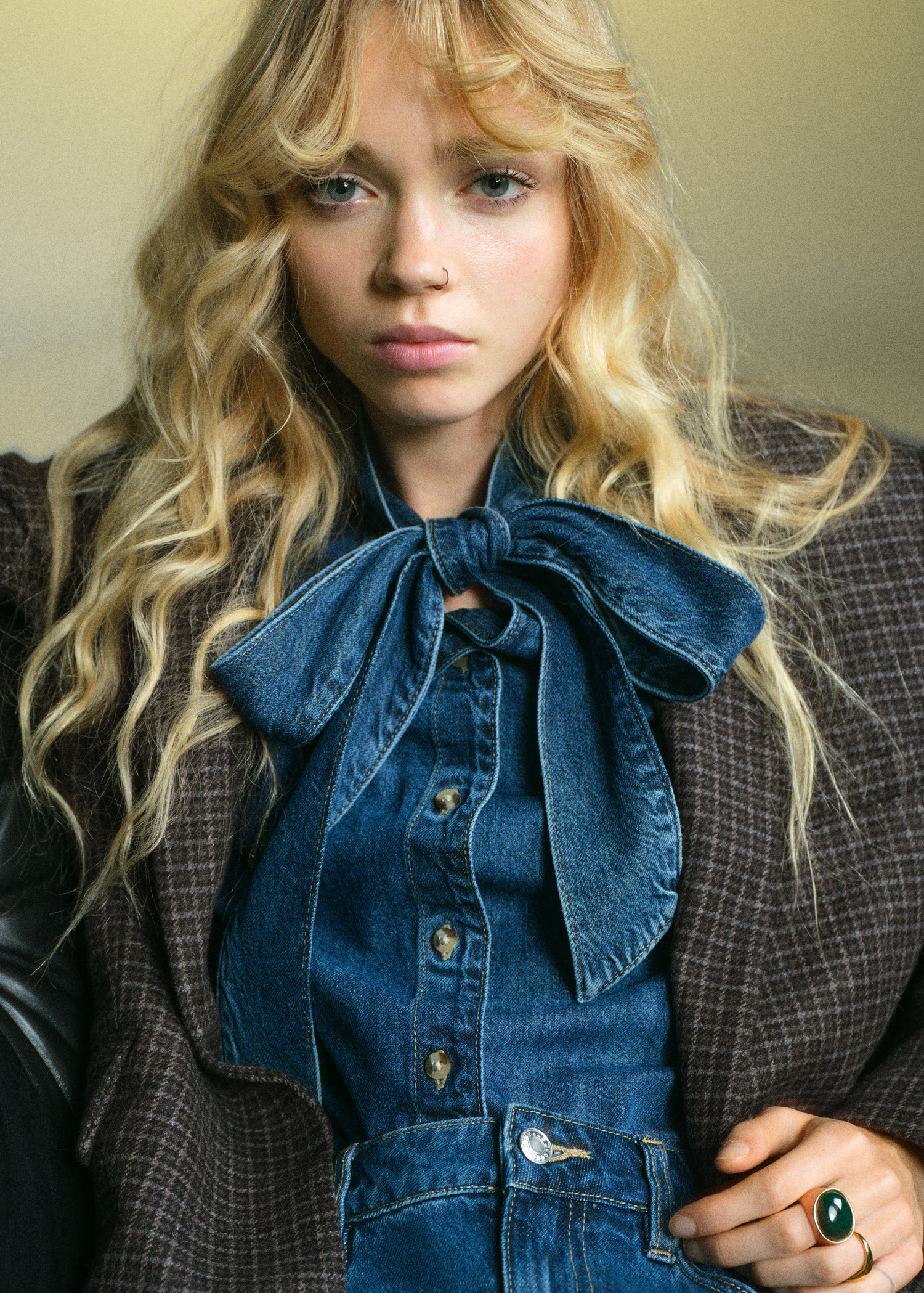 Wool check blazer - Women | MANGO USA | Mango (US/MX/AU)