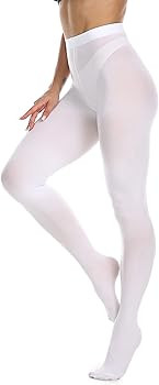 Frola Women's 80 Denier Soft Semi Opaque Solid Color Footed Pantyhose Tights | Amazon (US)