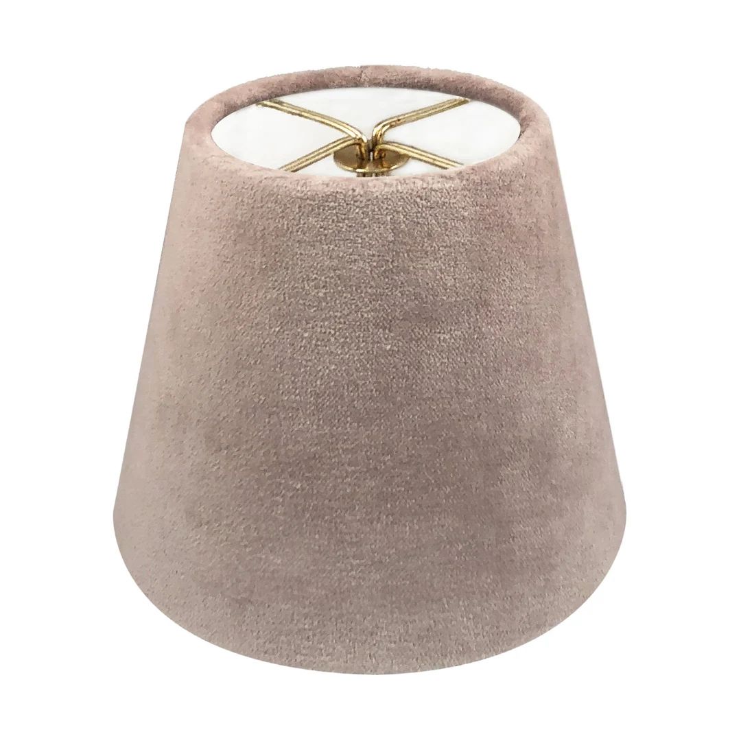Royal Designs, Inc. Clip On Chandelier Lamp Shade, Velvet Fabric, Champagne | Etsy (US)