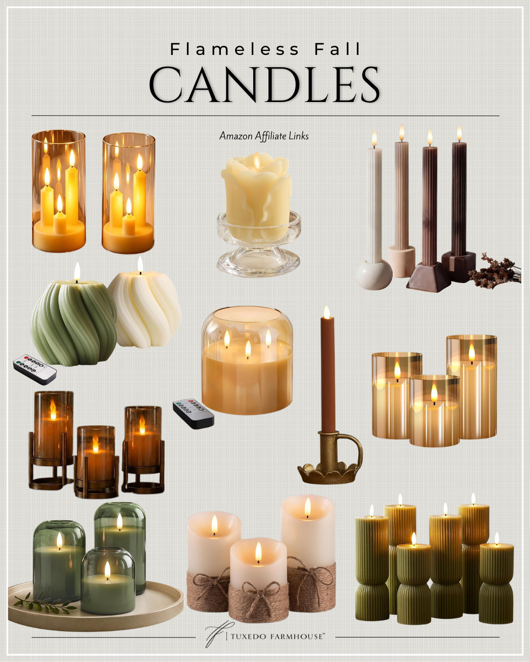 Cozy fall glow without the worry of an open flame! 🍂🕯️ These flameless candles bring all the warmth and ambiance I love for autumn—pretty amber glass, rich earthy tones and classic tapers that are perfect for mantels, tables, shelves and cozy evenings at home. So many beautiful Amazon options!

#LTKHome #LTKSeasonal #LTKStyleTip #AmazonHome #FallDecor #FlamelessCandles #CozyHome #AutumnDecor 

 #LTKSeasonal #LTKHome #LTKSaleAlert