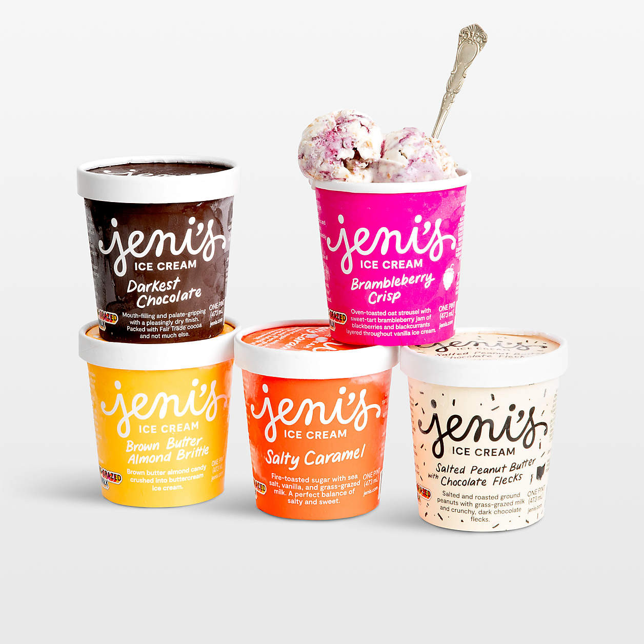 Jeni's Best Sellers 5-Pint Ice Cream Collection | Crate & Barrel | Crate & Barrel