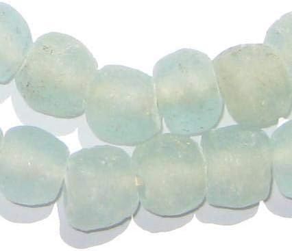 African Recycled Glass Beads - Full Strand Eco-Friendly Fair Trade Sea Glass Beads from Ghana Han... | Amazon (US)