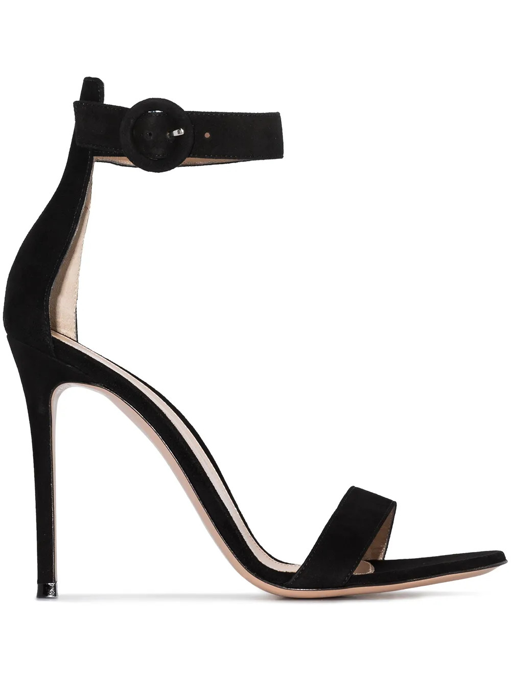 Gianvito Rossi Portofino 105mm Suede Sandals - Farfetch | Farfetch Global