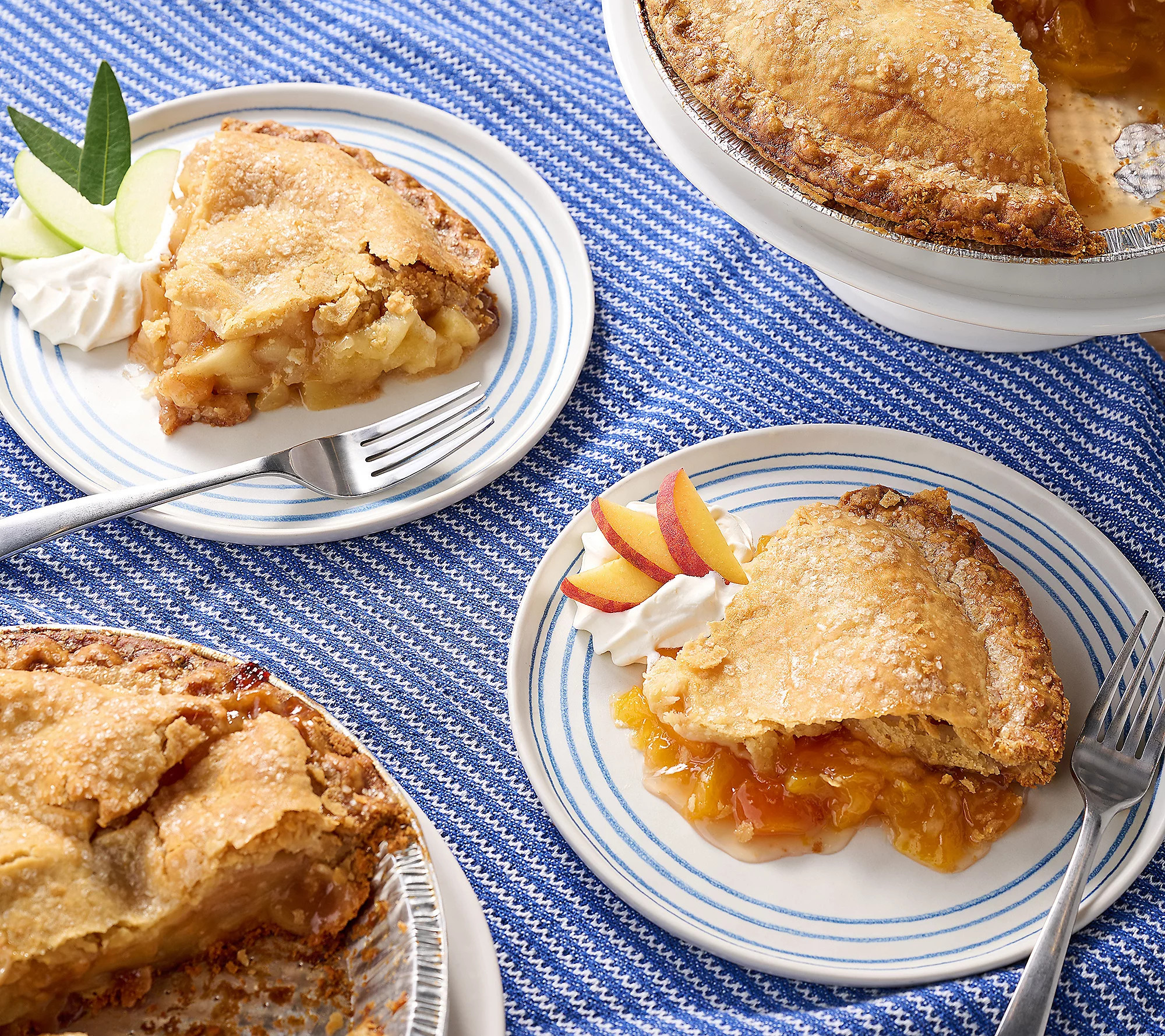 David's Cookies Set of (2) 3 lb Grande Fresh Fruit Pies | QVC