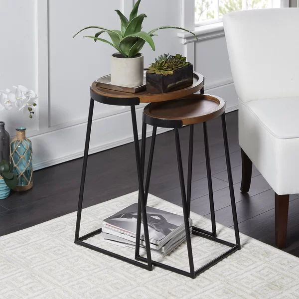 Wym 2 Piece Tray Top Sled Nesting Tables | Wayfair Professional