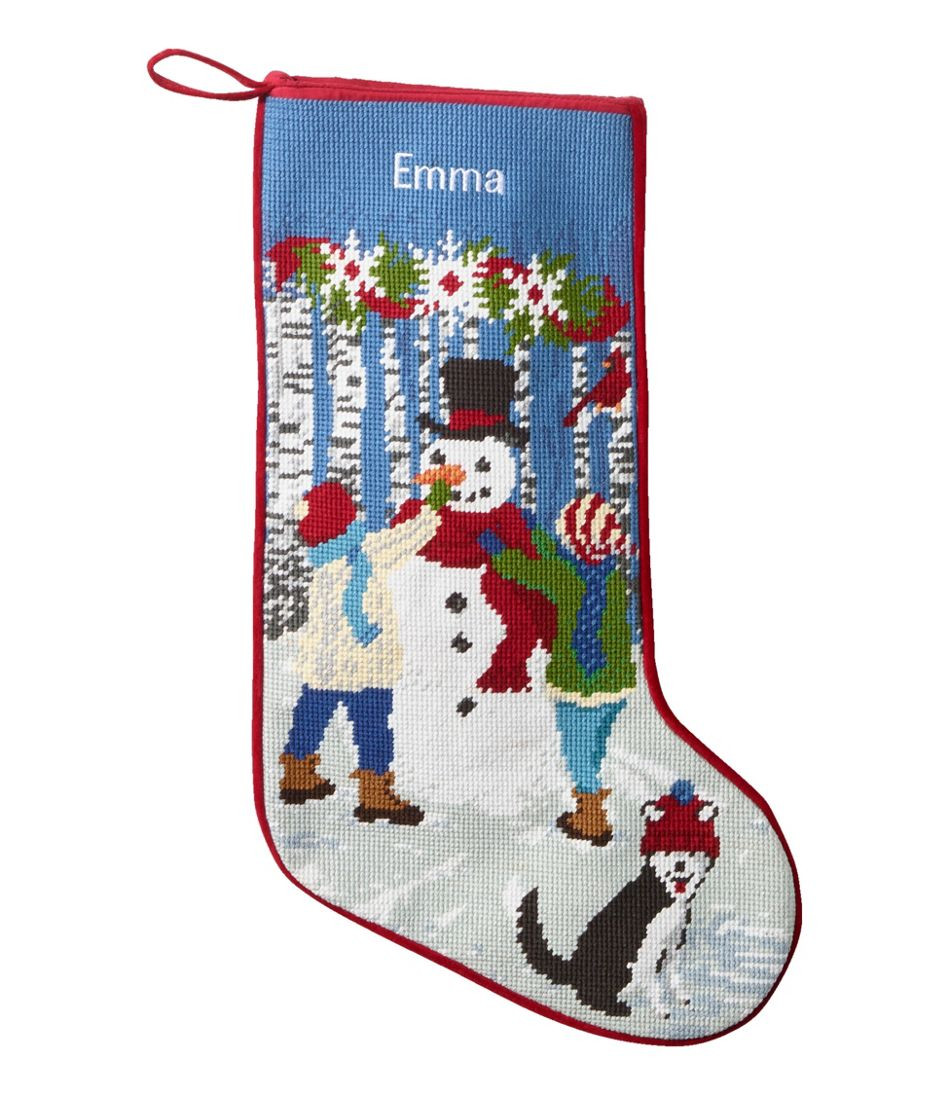 Christmas Needlepoint Stocking, Cotton | L.L. Bean