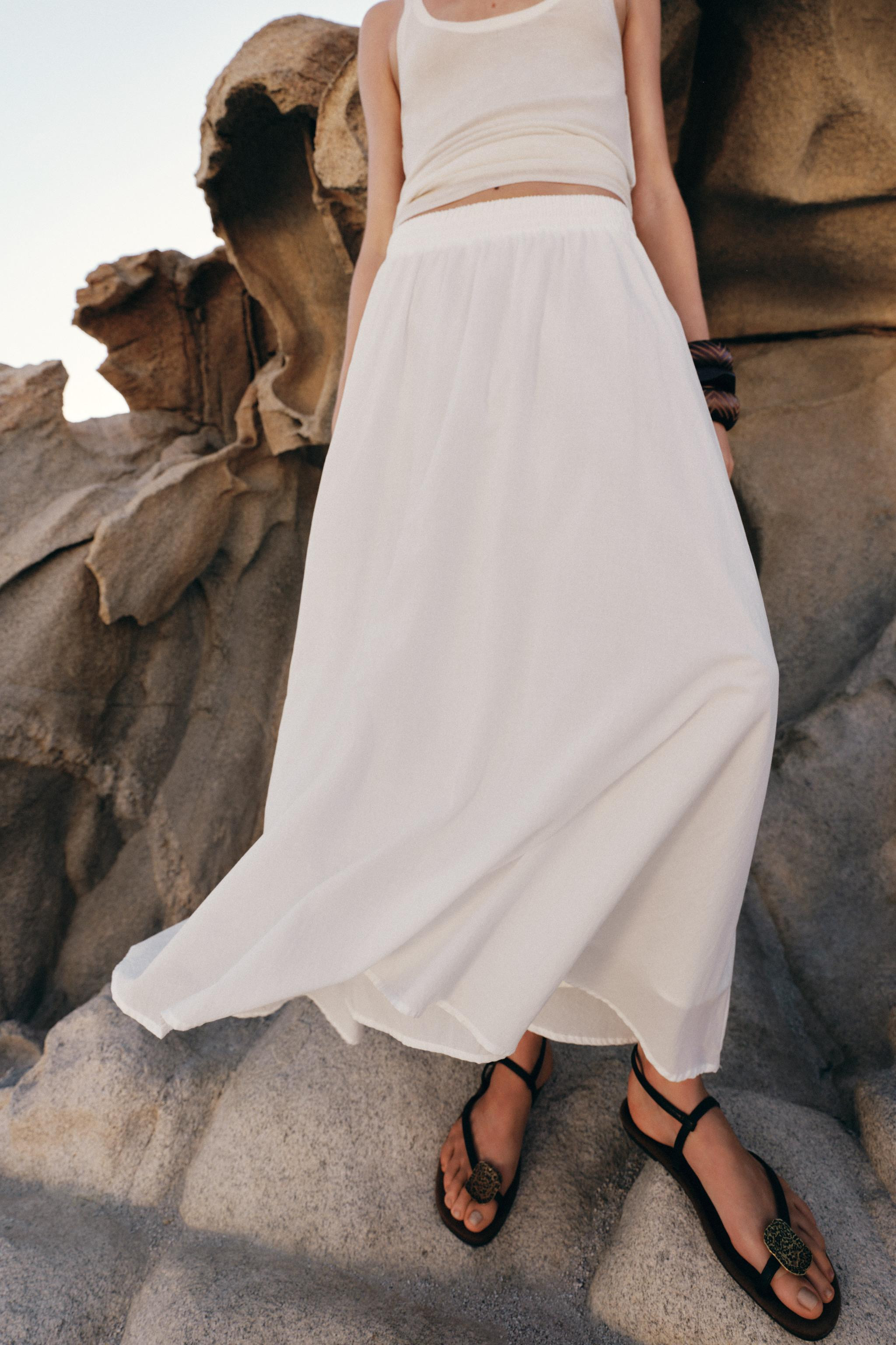 LAYERED MIDI SKIRT | Zara US
