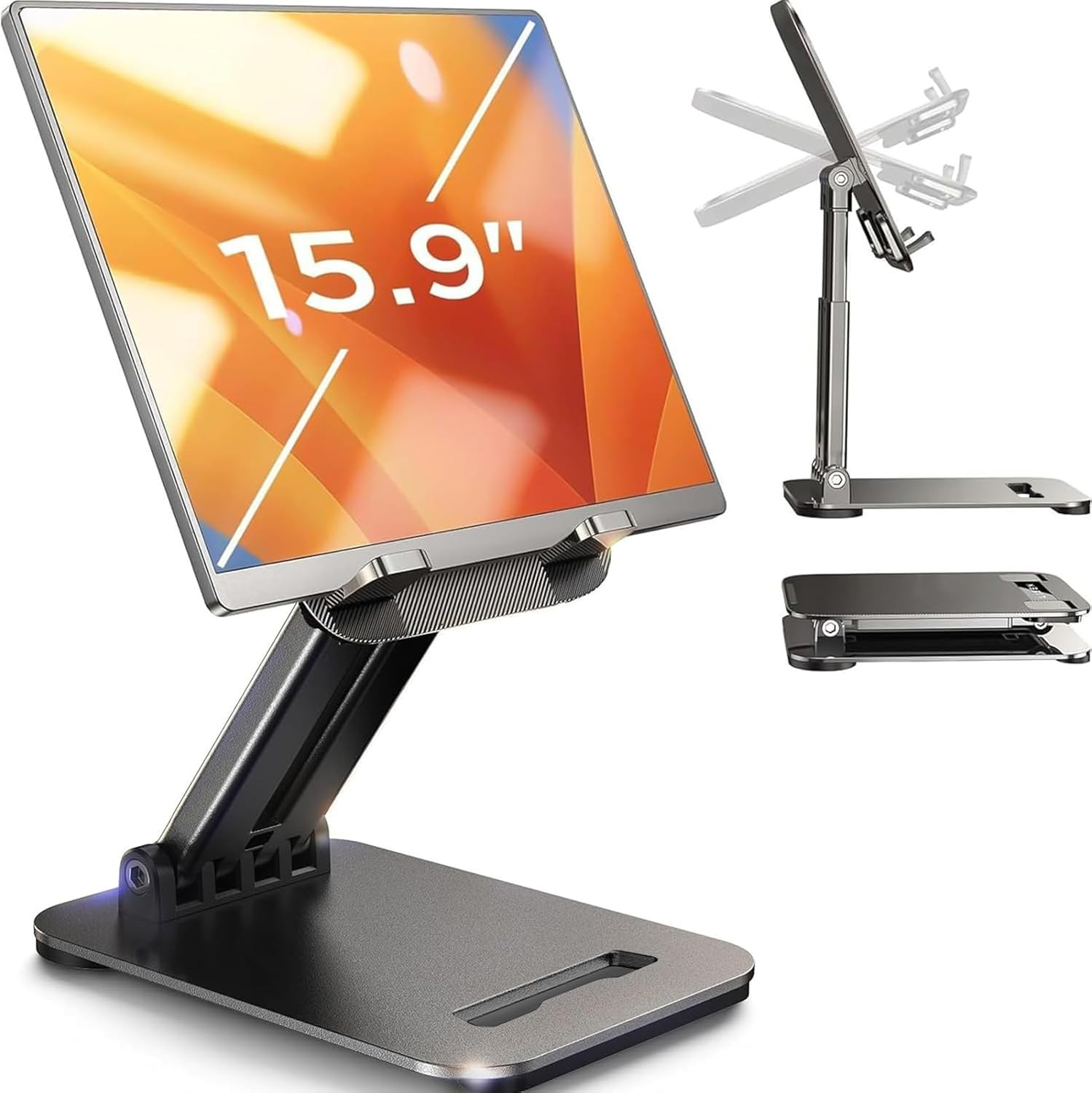 LISEN Tablet Stand for iPad Stand Holder Desk, Foldable iPad Pro Holder Portable Monitor Stand Tr... | Amazon (US)
