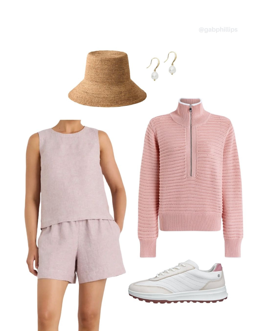 Golf season is approaching- layer this Quince matching linen set, Varley pull over, and pair with ECCO golf shoes! 

Shoes- TTS
Varley- Size down  

 #LTKSeasonal #LTKActive