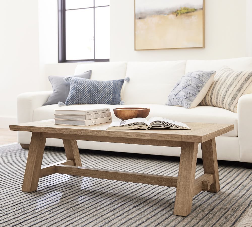 Toscana 56&quot; Rectangular Coffee Table | Pottery Barn (US)