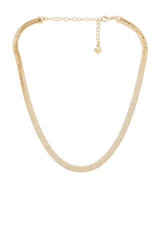 BaubleBar Gia Herringbone Necklace in Gold from Revolve.com | Revolve Clothing (Global)